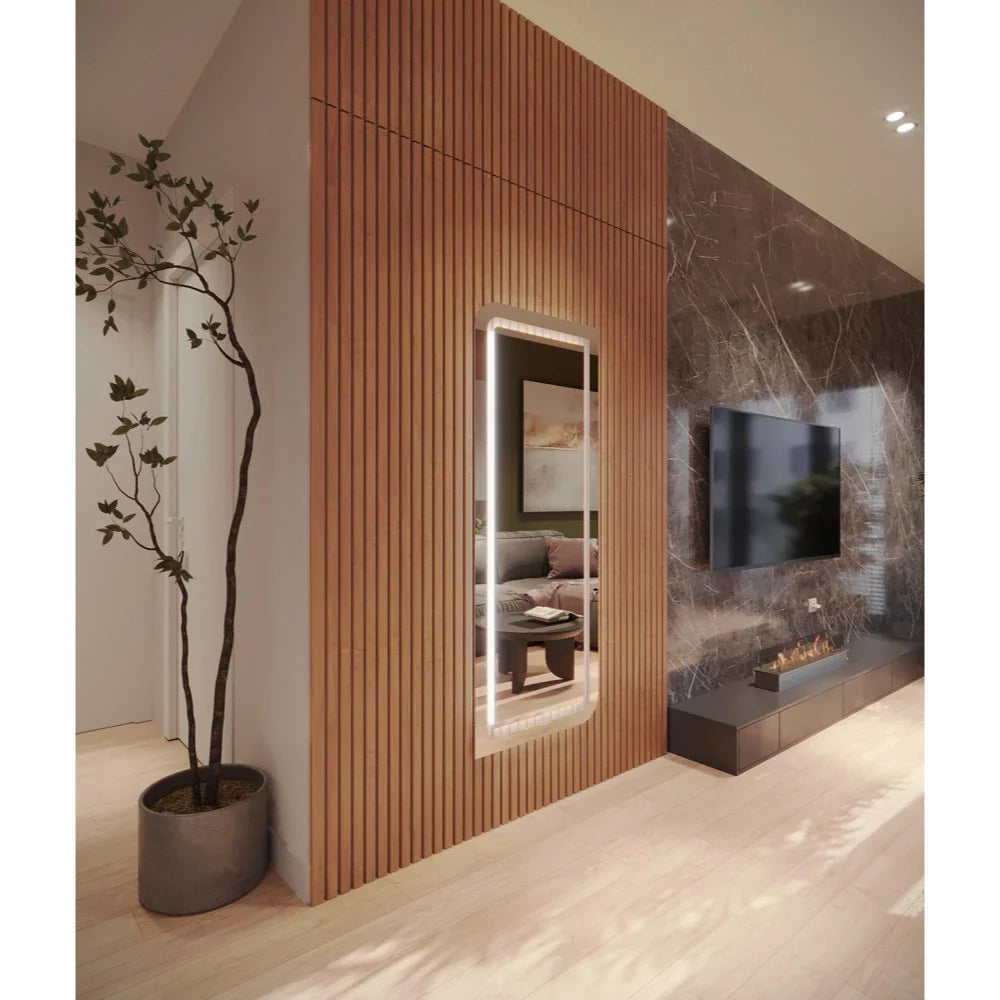 Espejo de cuerpo entero EL24 | 170 x 70 cm Pulido con LED - Liquidación