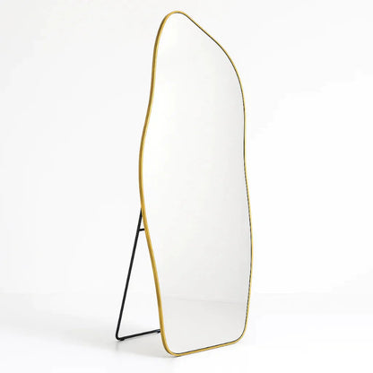 Espejo de cuerpo entero de 150 x 60 cm fabricado en algodón orgánico con marco de aluminio – oferta especial