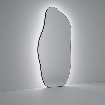 Espejo de cuerpo entero grande Lopazzi de algodón orgánico con LED de tacto cálido/frío, 115 x 60 cm – Oferta