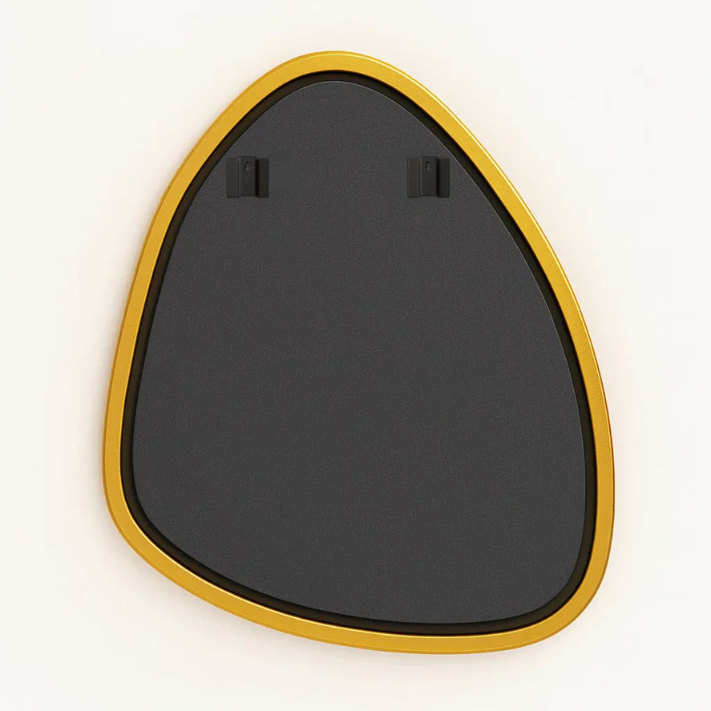 Espejo orgánico con marco de aluminio, 90 x 80 cm – unidades restantes