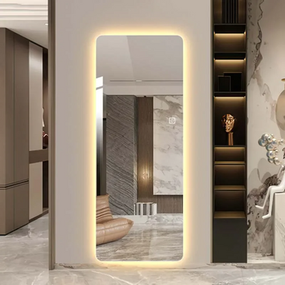 Espejo rectangular con luz LED – 50x160 cm