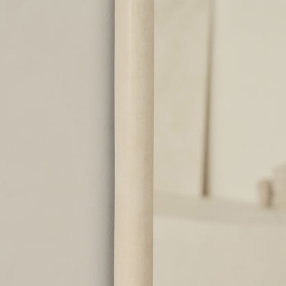 Elis – espejo grande, curvo, de hormigón, que va del suelo al techo, 190 cm x 100 cm